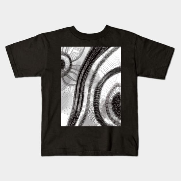 Concentric Kids T-Shirt by cheriedirksen